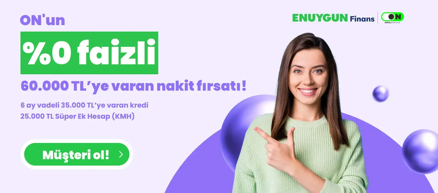 %0 Faizli 60.000 TL'ye Varan Nakit Fırsatı!