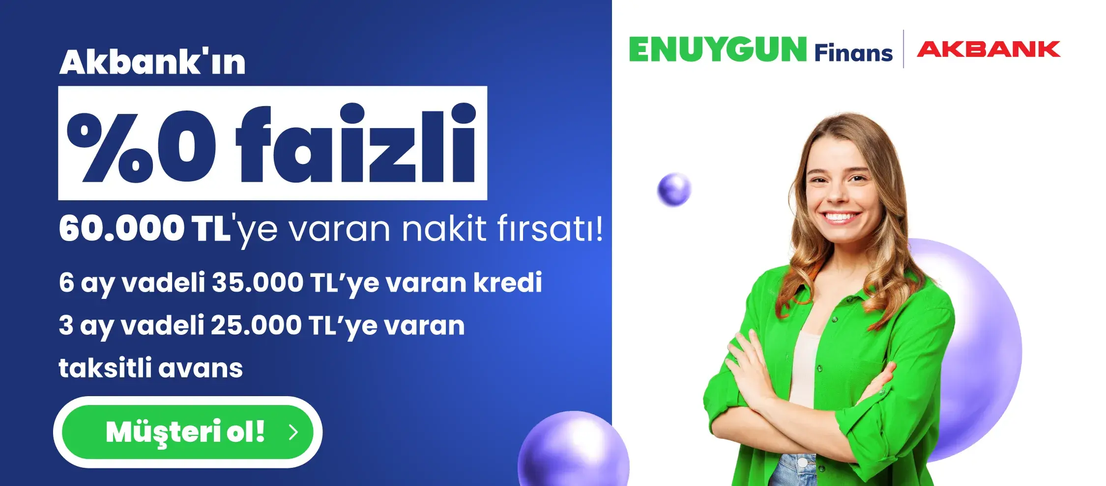 %0 Faizli 60.000 TL'ye Varan Nakit Fırsatı!