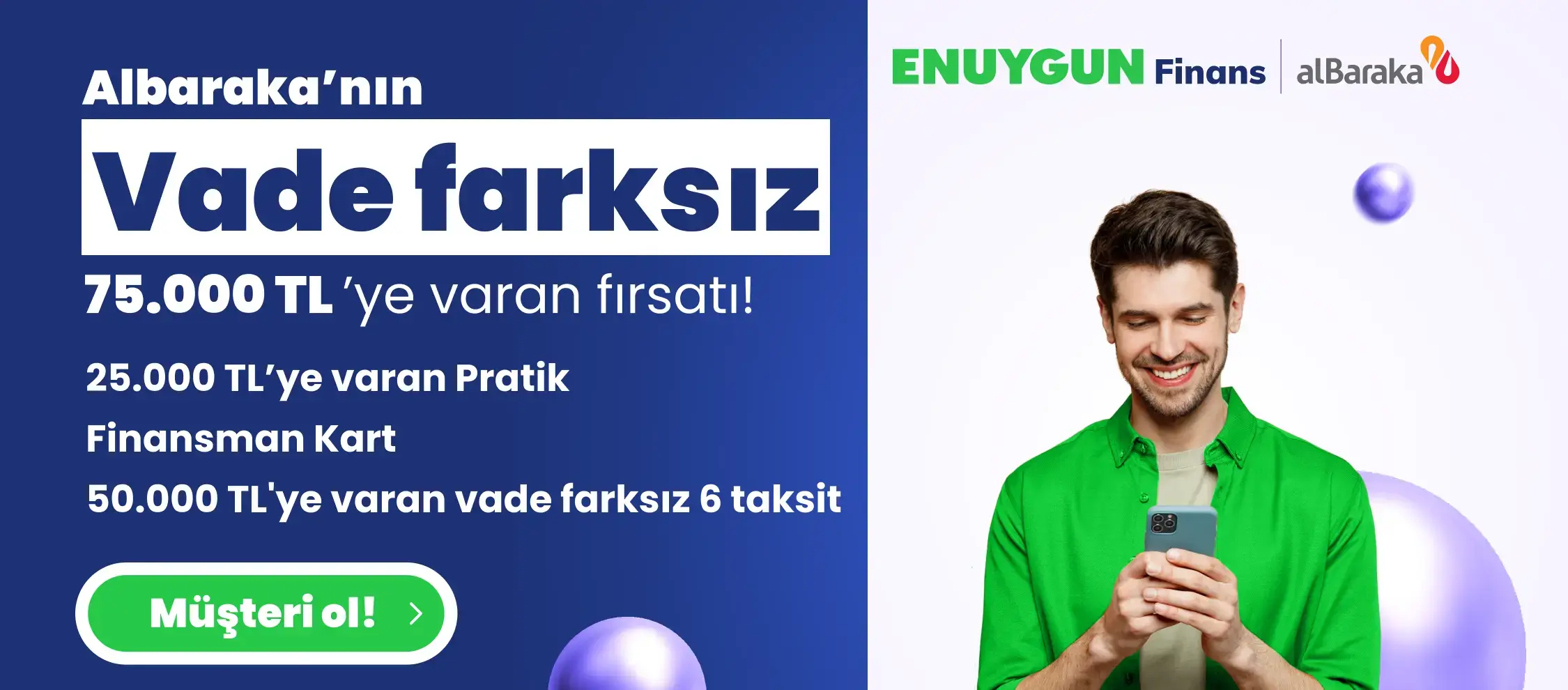 Vade farksız 25.000 TL hoş geldin finansmanı ve World kartlar ile 50.000 TL'ye kadar vade farksız 6 taksit!