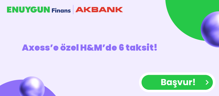Axess’e özel H&M’de 6 taksit!