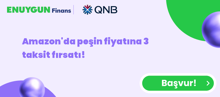 Amazon'da peşin fiyatına 3 taksit fırsatı!