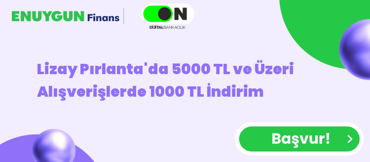 Lizay Pırlanta'da 5000 TL ve Üzeri Alışverişlerde 1000 TL İndirim