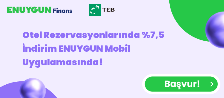 Otel Rezervasyonlarında %7,5 İndirim ENUYGUN Mobil Uygulamasında!