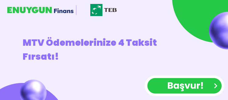 MTV Ödemelerinize 4 Taksit Fırsatı!
