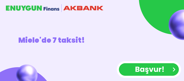 Miele'de 7 taksit!