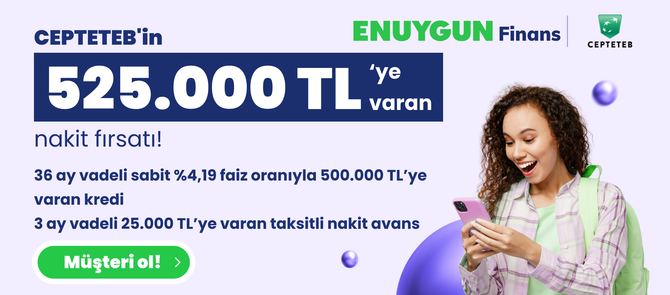 525.000 TL'ye Varan Nakit Fırsatı.