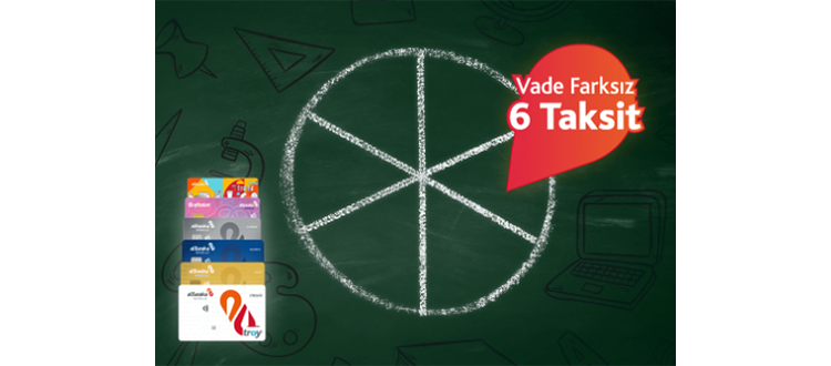 Eğitim Harcamalarına Vade Farksız 6 Taksit!