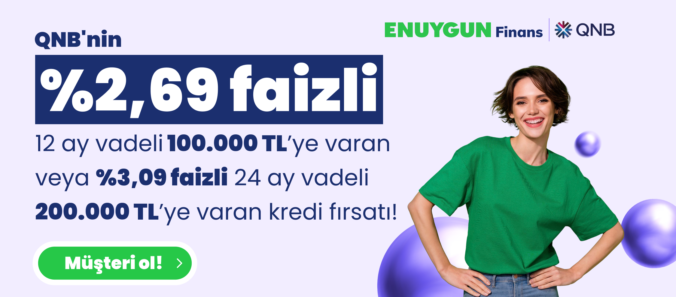 %3,09 Faizli 200.000 TL'ye Varan Kredi Fırsatı!