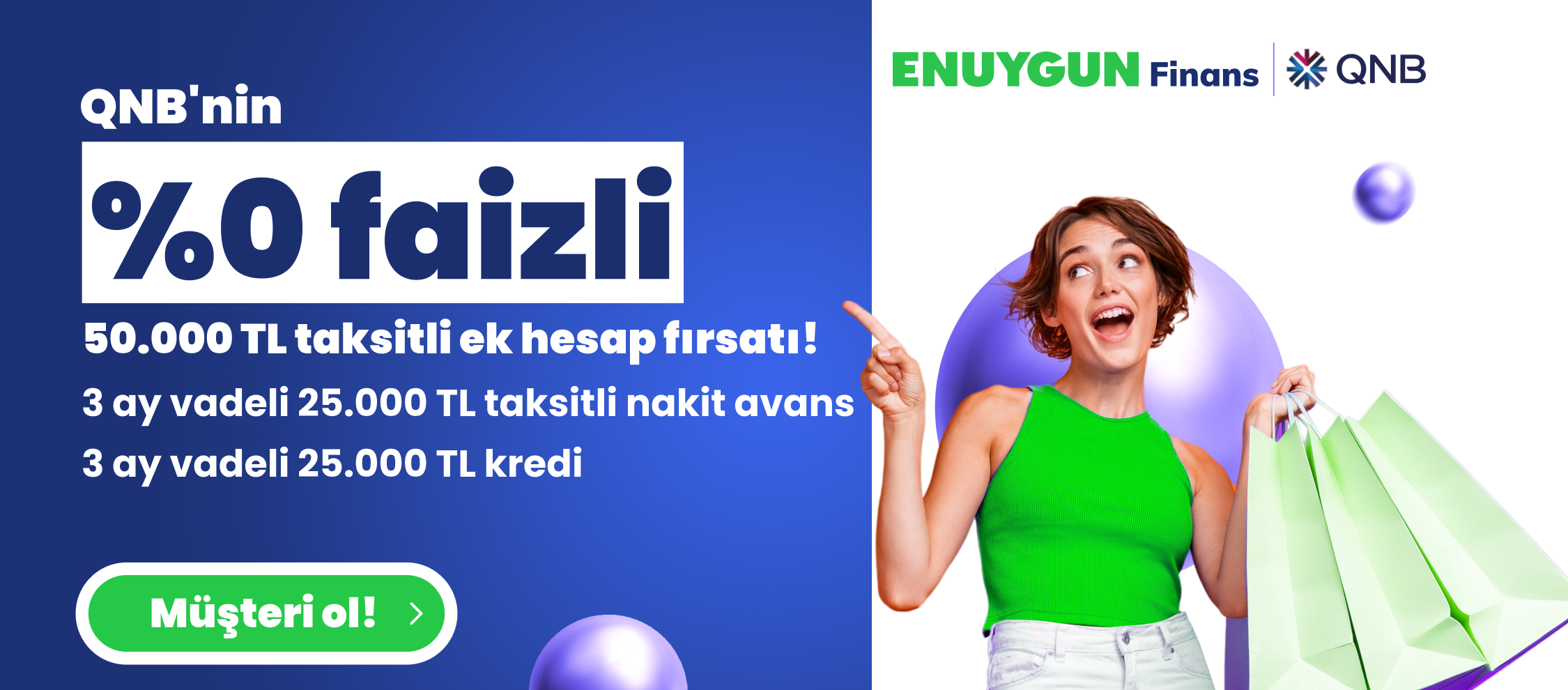 %0 Faizli Toplam 100.000 TL'ye Varan Nakit Fırsatı!