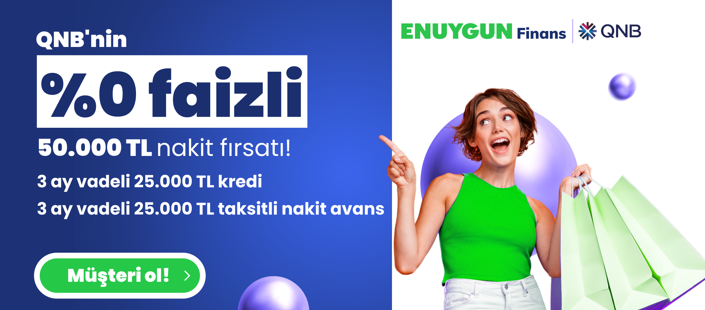 %0 Faizli Toplam 50.000 TL'ye Varan Nakit Fırsatı!