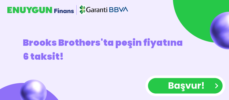 Brooks Brothers'ta peşin fiyatına 6 taksit!