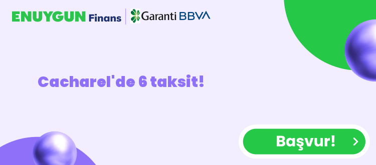Cacharel'de 6 taksit!
