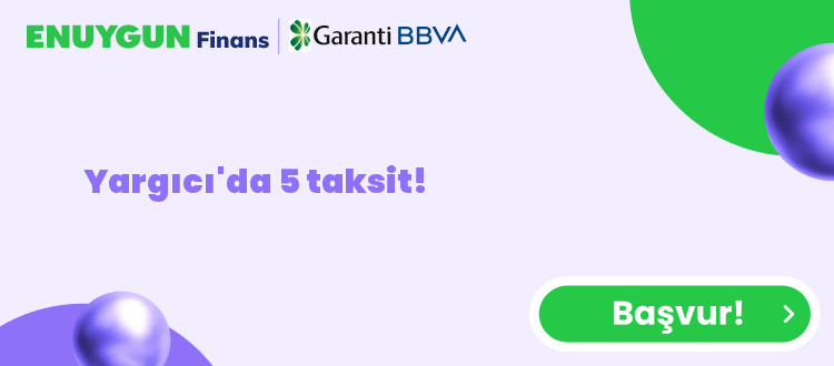 Yargıcı'da 5 taksit!