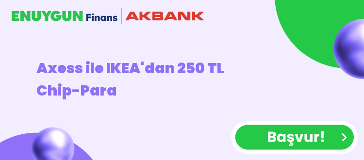 Axess ile IKEA'dan 250 TL Chip-Para