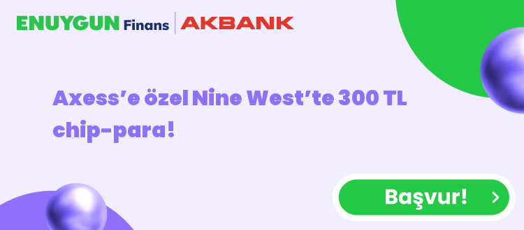 Axess’e özel Nine West’te 300 TL chip-para!