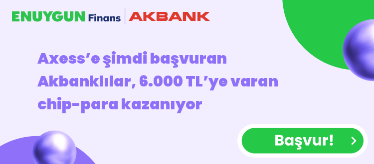 Axess'e şimdi başvuran Akbanklılar, 6.000 TL'ye varan chip-para kazanıyor
