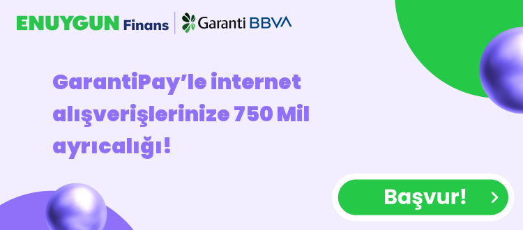 GarantiPay’le internet alışverişlerinize 750 Mil ayrıcalığı!