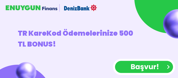 TR KareKod Ödemelerinize 500 TL BONUS!