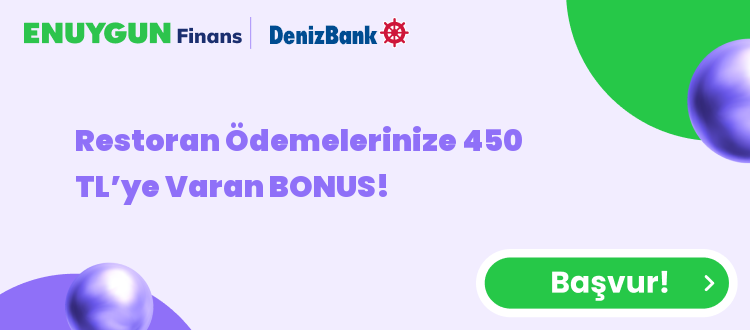 Restoran Ödemelerinize 450 TL’ye Varan BONUS!