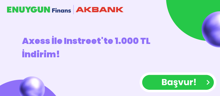Axess İle Instreet'te 1.000 TL İndirim!