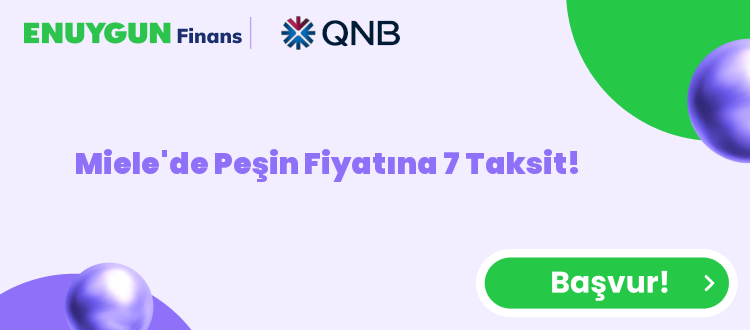 Miele'de Peşin Fiyatına 7 Taksit!