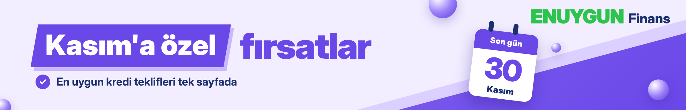 Kasım Ayına Özel Fırsatlar