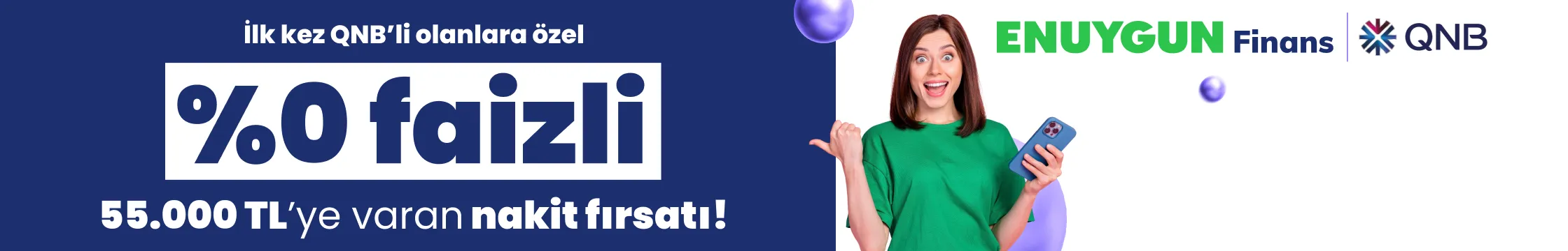 %0 Faizli 55.000 TL Nakit Fırsatı!