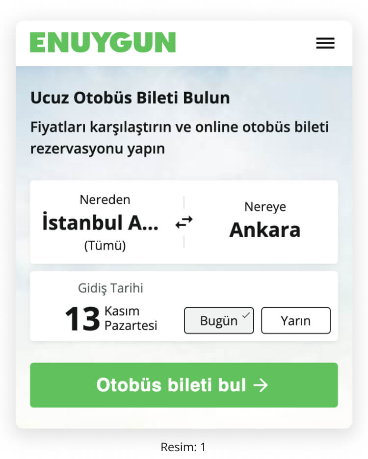 Otobüs bileti satın alma rehberi | ENUYGUN