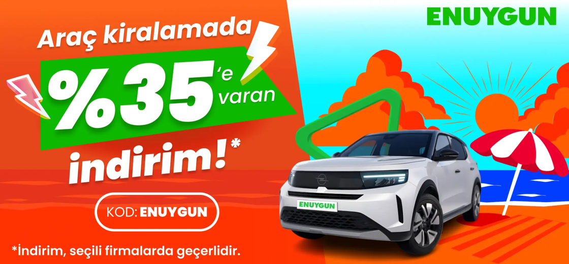 Araç kiralamada %35'e varan indirimi kaçırma!