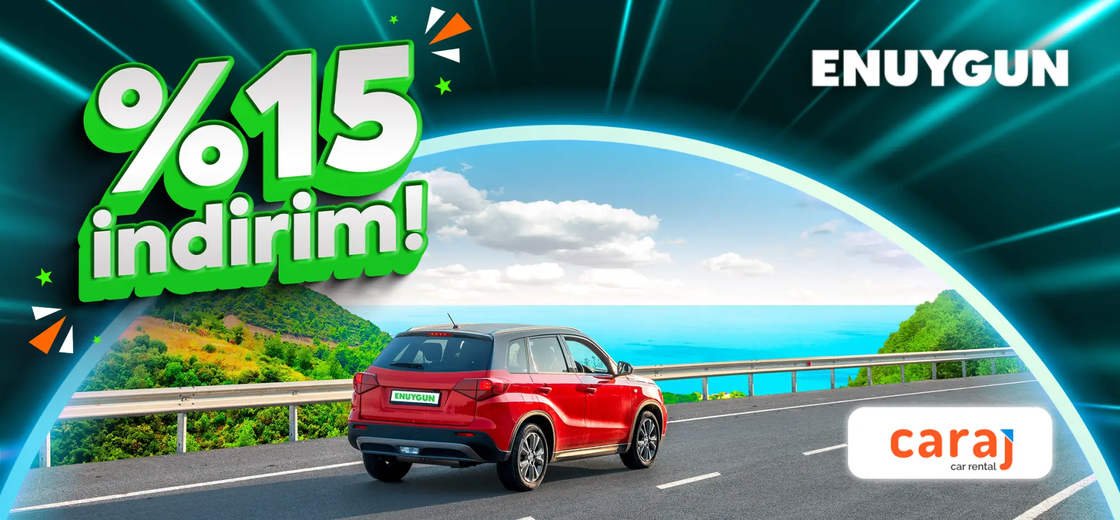 Caraj araçlarında %15 indirim!