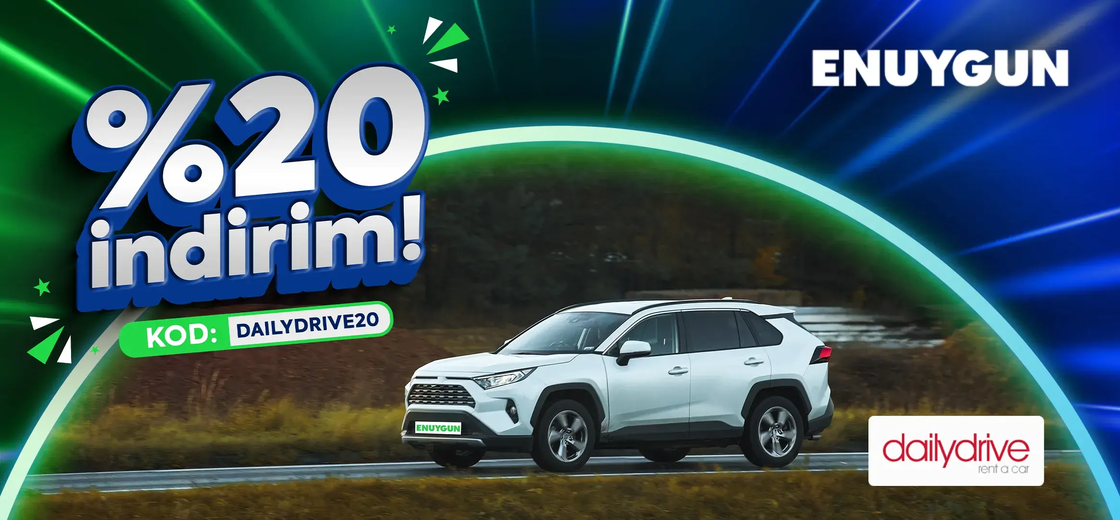Dailydrive araçlarında %20 indirim!