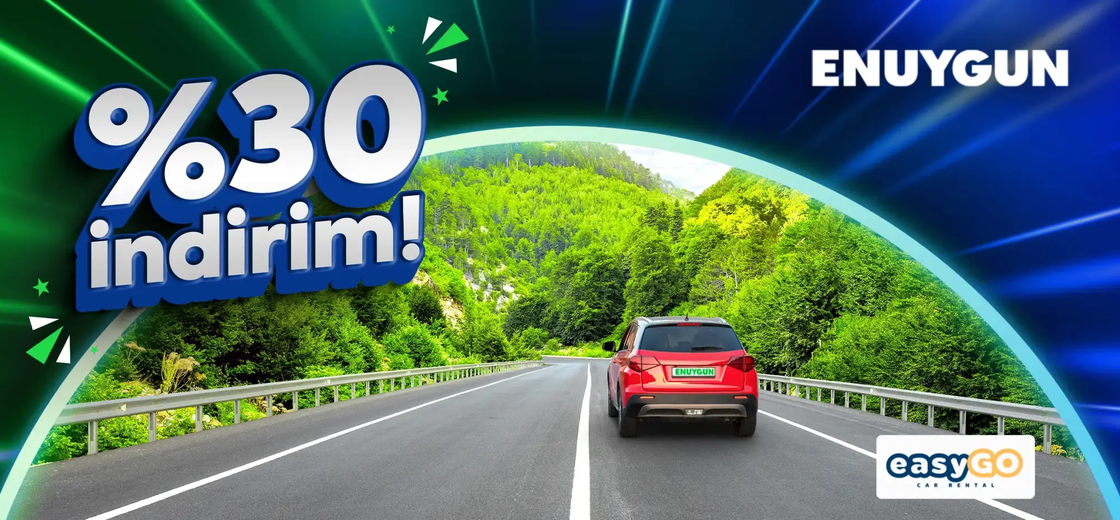 EasyGO araçlarında %30 indirim!