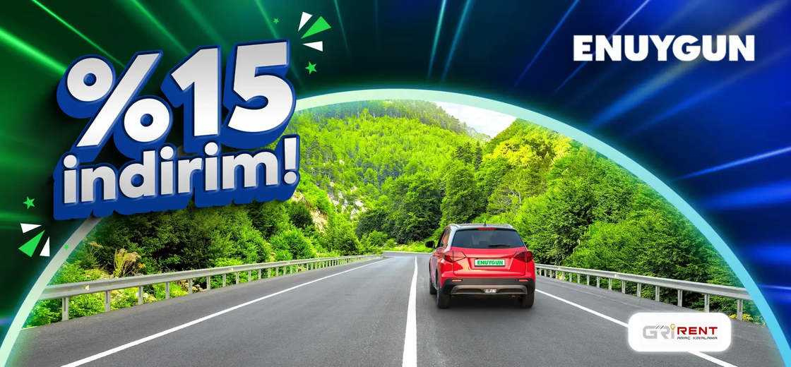 Gri Rent araçlarında %15 indirim!