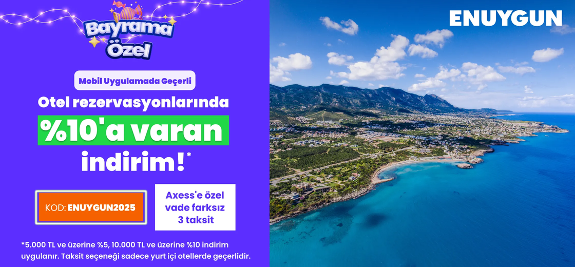 Otel rezervasyonlarında %10'a varan indirimi kaçırma!