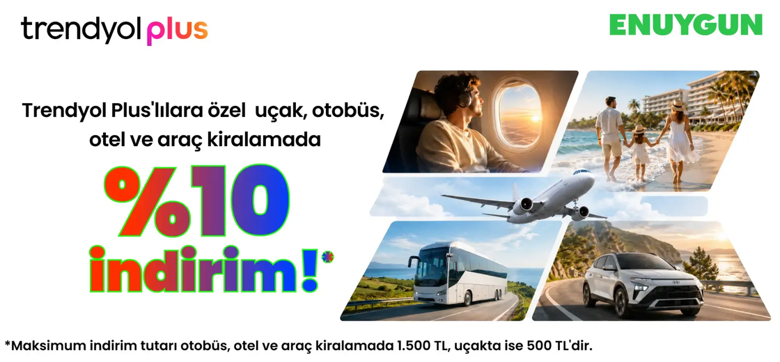 Trendyol Plus üyelerine özel ayrıcalıklar ENUYGUN.com'da!