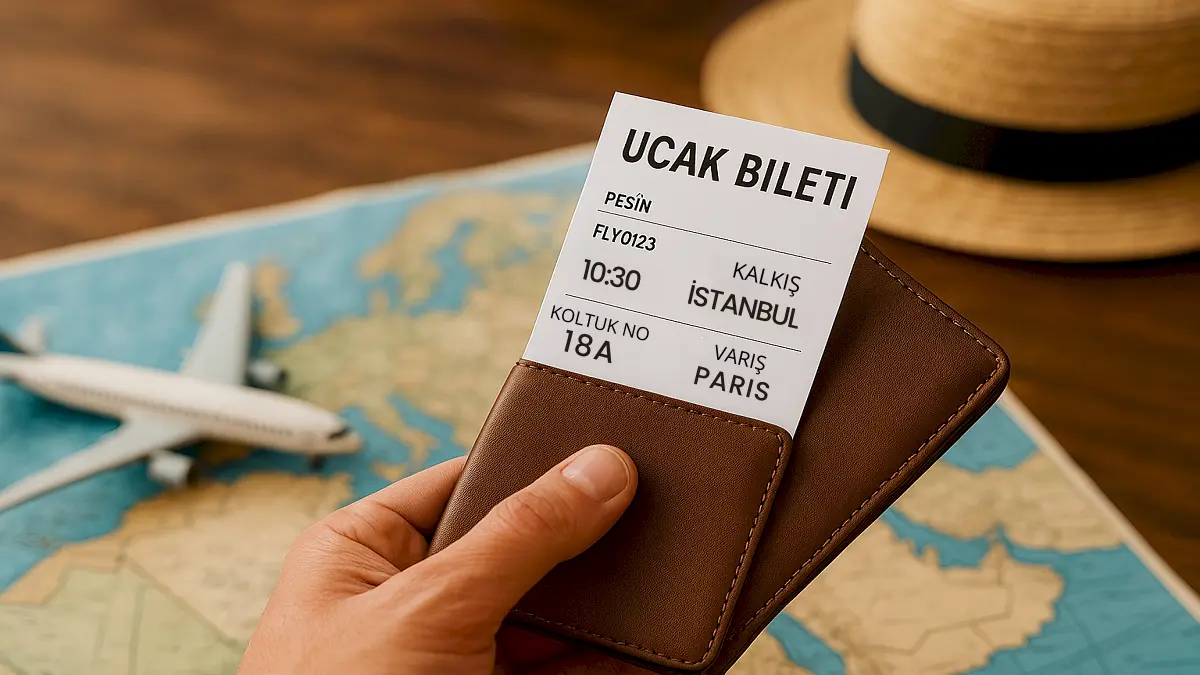 Uçak biletini peşin alıyoruz