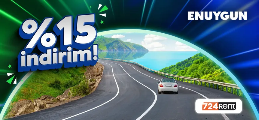 7/24 araçlarında %15 indirim!
