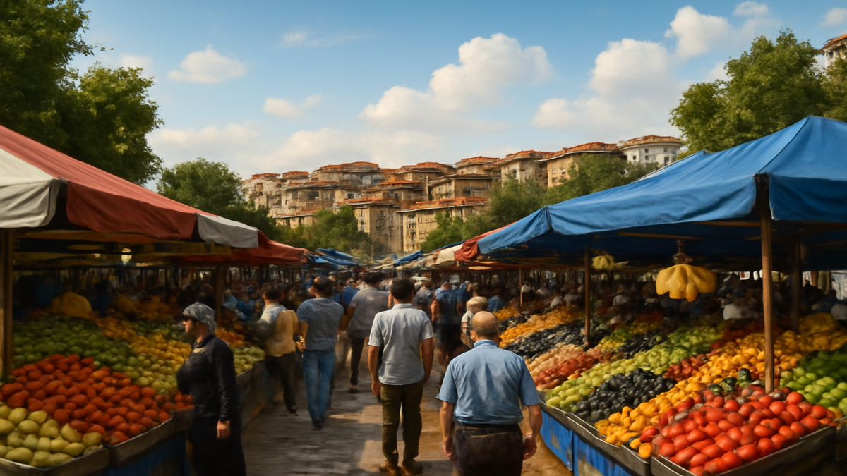 Ankara pazarları başkentte yaşayan herkes i&ccedil;in bir gezi noktası oluşturuyor. Hemen her mahallede haftanın farklı g&uuml;nleri bir semt pazarı kuruluyor. Semt pazarlarında taze ve g&uuml;nl&uuml...