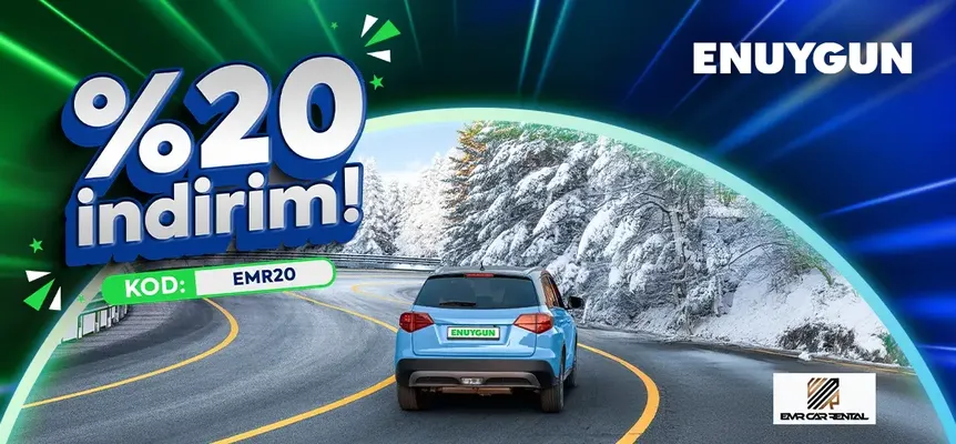 EMR Car Rental'da %20 indirim!