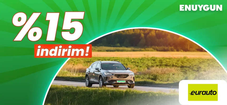 Eurauto Rent A Car araçlarında %15 indirim!