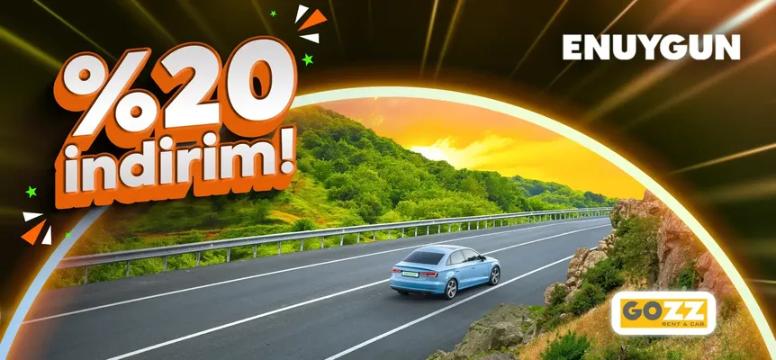 Gozz Rent a Car araçlarında %20 indirim!