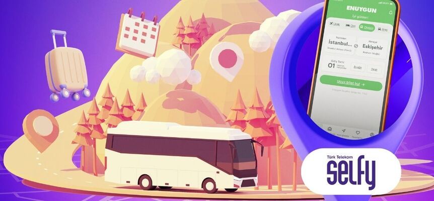 ENUYGUN'dan otobüs bileti alımlarında Türk Telekom Selfy'den 50 TL indirim!