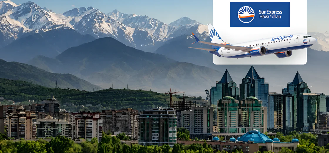 SunExpress'in 89€'dan başlayan fiyatlarla Orta Asya uçak biletleri ENUYGUN.com'da!
