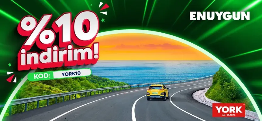 YORK araçlarında %10 indirim!