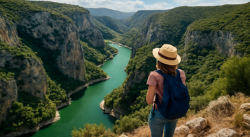 Son yılların turistik olarak popüler noktalarından biri olan Arapapıştı Kanyonu, Kemer Barajı’nın su toplama havzasında şahane bir manzaraya ev sahipliği yapıyor.