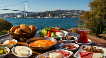 İstanbul’un birçok tarihi ve turistik noktasına ev sahipliği yapan Anadolu Yakası, deniz kenarında sıralanan birbirinden güzel kahvaltı mekanlarıyla da ünlü. İstanbul Boğazı manzaraları sunan veya kalabalıklardan uzakta yemyeşil güzellikler içinde hizmet veren kaliteli kahvaltı mekanlarını bölgede bulabilirsin. Her bütçe ve damak tadına uygun kahvaltı mekanlarının bulunduğu Anadolu Yakası’nda serpme ve açık büfe kahvaltılardan yöresel lezzetlere kadar birçok seçeneği değerlendirebilirsin.