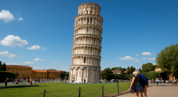 Dünyaca ünlü eğik Pisa Kulesi'ni keşfetmeye hazır mısın? Eğik yapısıyla yer çekimine meydan okuyan Pisa Kulesi, İtalya’nın kuzeyindeki Pisa şehrinde yer alıyor. Dünyanın ‘Eğilen Pisa Kulesi’ (Torre Pendente di Pisa) olarak bildiği ve İtalya’nın simgelerinden olan Pisa Kulesi her yıl milyonlarca turiste ev sahipliği yapıyor.