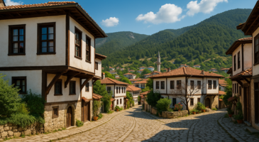 Dar sokakları, ahşap konakları ve doğal güzellikleriyle ünlü bir ilçe olan Taraklı, Cittaslow (Sakin Şehir) unvanına sahip ve aynı zamanda ‘En İyi Turizm Köyü’ ilan edilen özel bir durak. Tarihi sokakları ve evleriyle dikkat çeken Taraklı’da yerleşim 13. yüzyılda başlamış. İki tepenin arasındaki bir vadi üzerine kurulmuş olan Taraklı, büyük şehirlere yakın olması nedeniyle hafta sonları pek çok ziyaretçi ağırlıyor. İlçenin ismi ise yörede yetişen şimşir ağaçlarından ve bunlardan yapılan oymacılık sanatından geliyor.