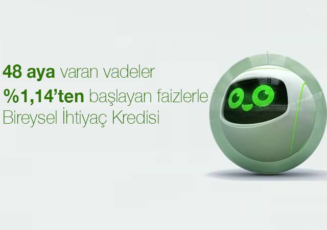 %1,14'ten başlayan faizlerle Garanti ihtiyaç kredisi