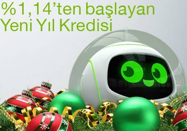 Garanti'den %1,14'ten başlayan faizlerle Yeni Yıl Kredisi